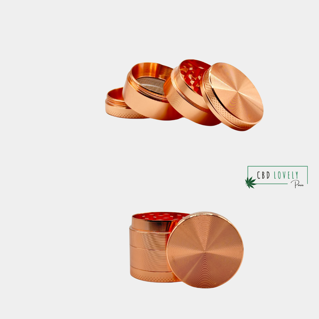 Grinder Delux 1 GRINDER DELUXE LAITON - ACCESSOIRES | CBD LOVELY PARIS