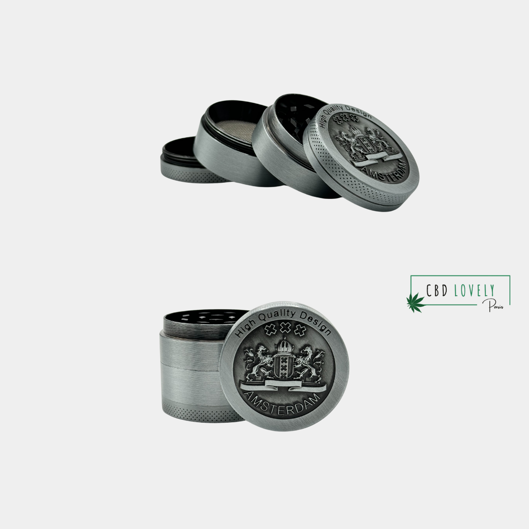 Grinder Amsterdam 40mm 1 GRINDER METAL AMSTERDAM - ACCESSOIRES | CBD LOVELY PARIS